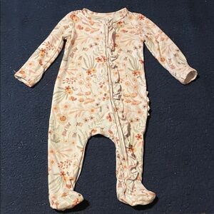 Caden Lane Floral Print Kids Footie pajama